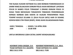 Kecewa Putusan Etik, Hotman 911 dan Korban Pemerkosaan Jambi Lapor ke Mabes Polri