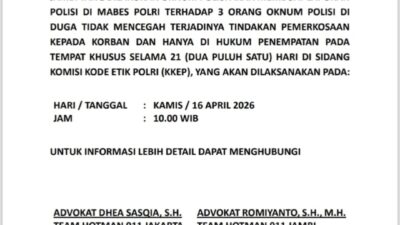 Kecewa Putusan Etik, Hotman 911 dan Korban Pemerkosaan Jambi Lapor ke Mabes Polri